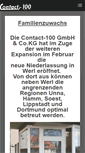 Mobile Screenshot of contact-100.de