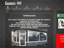 Tablet Screenshot of contact-100.de